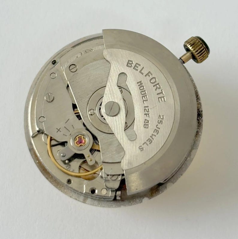 ベルフォルテ キャリバー 12F 4B 時計部品 ムーブメント テンプ フォーク スプリング ブリッジ 画像 2