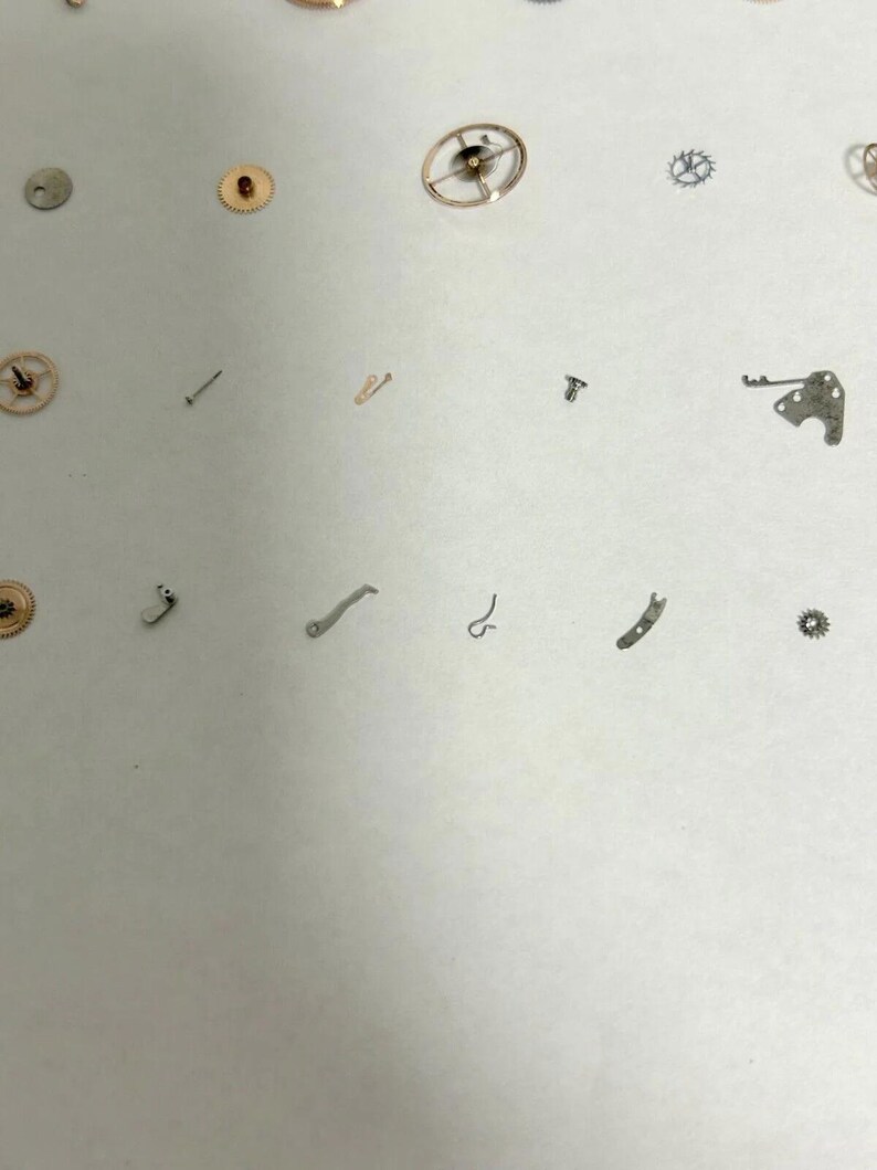 Omega Cal 562 Watch Movement Parts Balance Fork Wheel Spring Bridge 4 image 9