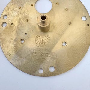 Imhof Striking Cal 76 9475 Clock Movement For Parts Balance Fork Key Knob Barrel image 4