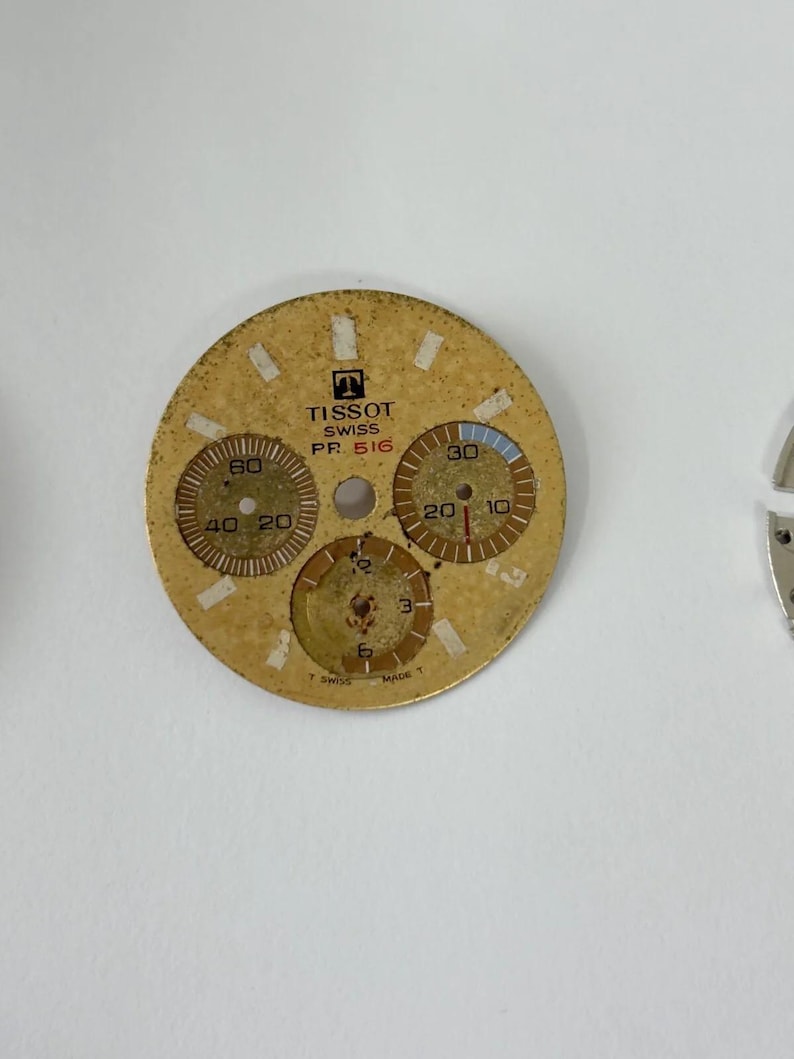 Lemania Cal 873 Watch Movement Parts Dial Case Back Hands Omega 861 Tissot 1873 image 8