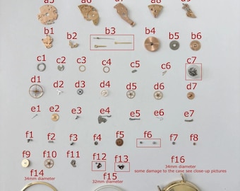Peças do Relógio Omega Cal 563: Movimento, Calendário, Disco, Garfo, Rodas, Molas, Ponte 5