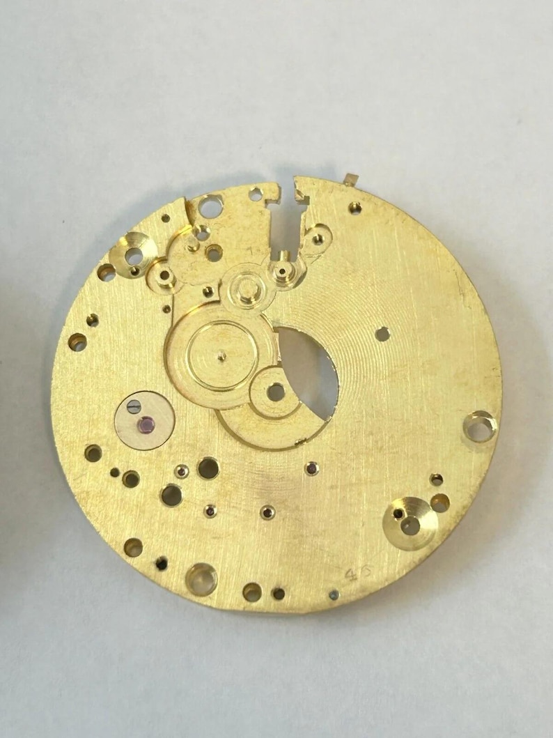 Landeron Monopusher Chronograph Watch Movement Parts Cal 2 3 15 Dial Hands Sub image 14