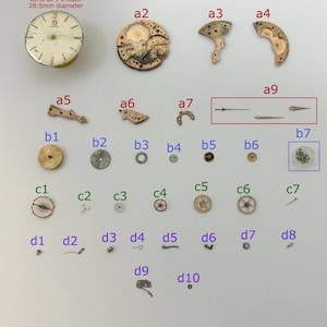 Omega Cal 420 Watch Parts Movement Balance Fork Wheel Spring Dial Bridge 2 image 1