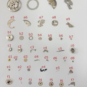 Zodiac Cal 70-72 Uhrenwerk Teil Unruh Gabel Rad Feder Brücke Scheibe Seegang