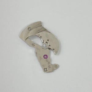 Zodiac Cal 70-72 Watch Movement Part Balance Fork Wheel Spring Bridge Disk Sea image 10