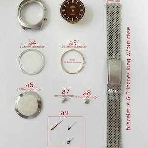 Omega Chronostop ref 145.010 case back parts bracelet hands dial watch cal 865