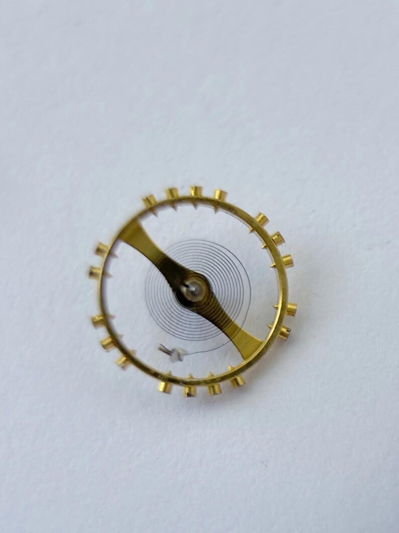Jaeger LeCoultre Cal 814 Memovox Alarm Movement Part Balance Fork Barrel Wheel image 11