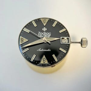 Zodiac Sea Wolf Ref 722-916 movement Cal 70-72 for parts watch dial hands 2 image 2