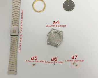 K*E様 レシーバーとアンテナのセット エベル ウェーブ Ref 181908 18Kゴールドスチール 時計パーツ ケース