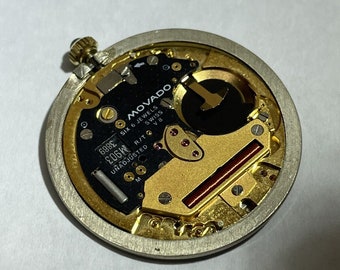 Working ETA Cal 255.111 Quartz Watch Movement from  Movado