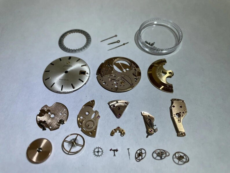 Omega Cal 565 Parts Movement Balance Fork Wheels Springs Bridge image 5