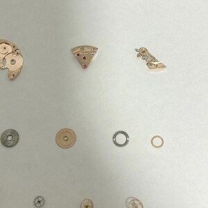 Omega Cal 562 Watch Movement Parts Balance Fork Wheel Spring Bridge 4 image 4