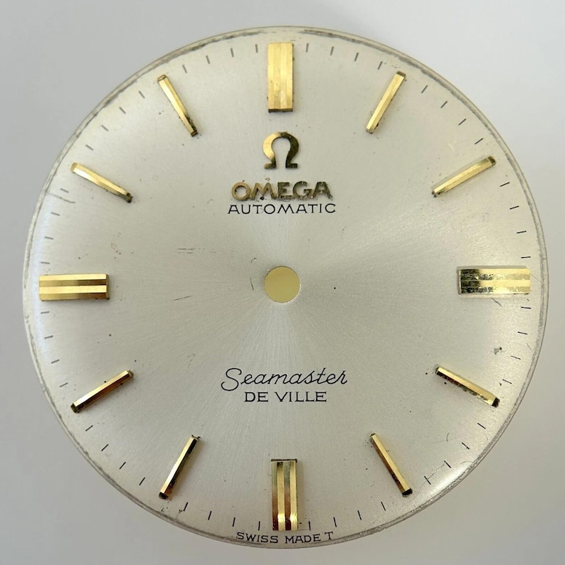 Omega Cal 550 Watch Movement Parts Dial Balance Spring Plate Fork Wheel Rotor 4 image 6