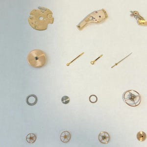 Omega Cal 565 Watch Movement Parts Balance Fork Wheel Spring Bridge Escapement 3 image 4