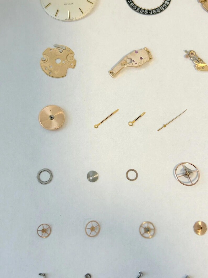 Omega Cal 565 Watch Movement Parts Balance Fork Wheel Spring Bridge Escapement 3 image 4