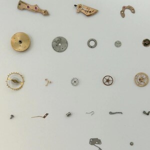 Omega Cal 420 Watch Parts Movement Balance Fork Wheel Spring Dial Bridge 2 image 4