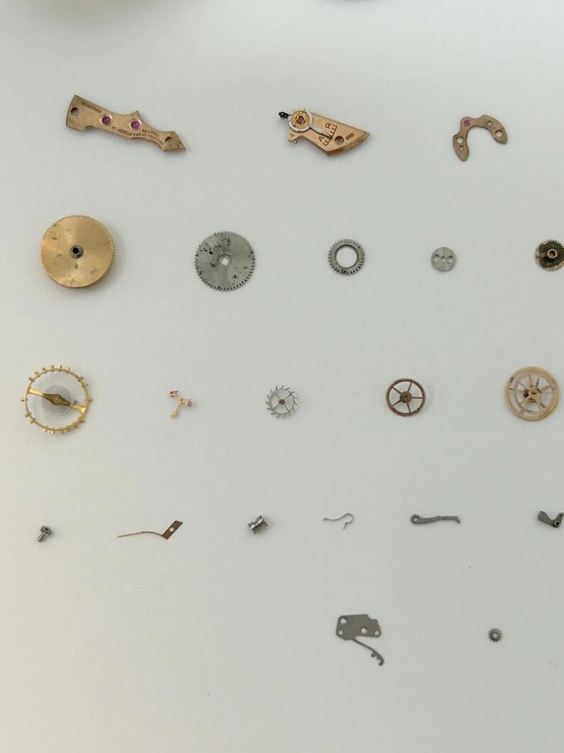 Omega Cal 420 Watch Parts Movement Balance Fork Wheel Spring Dial Bridge 2 image 4