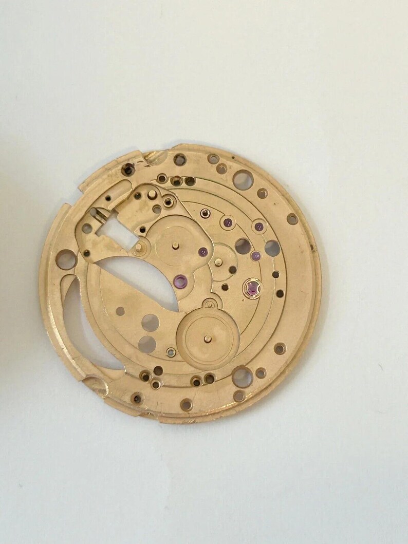 Omega 752 Watch Movement Parts Balance Fork Wheel Spring Bridge Calander Desk image 9