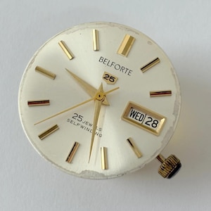 ベルフォルテ キャリバー 12F 4B 時計部品 ムーブメント テンプ フォーク スプリング ブリッジ 画像 1