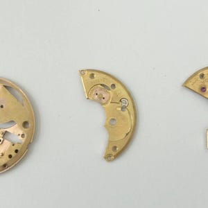 Omega Cal 420 Watch Parts Movement Balance Fork Wheel Spring Dial Bridge image 6