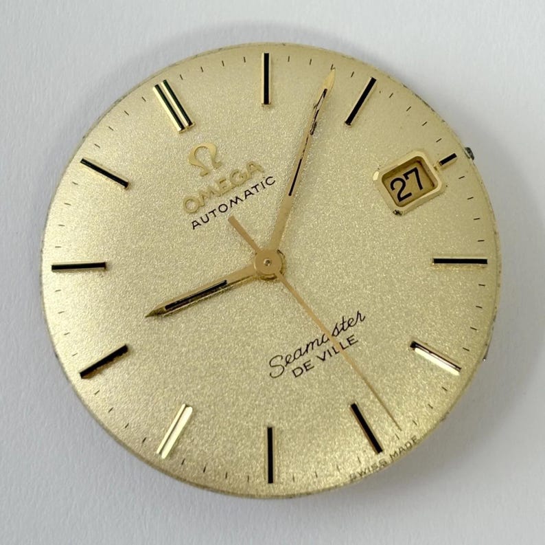 Omega Cal 563 Watch Parts Movement Calendar Disk Fork Wheels Springs Bridge 6 image 2