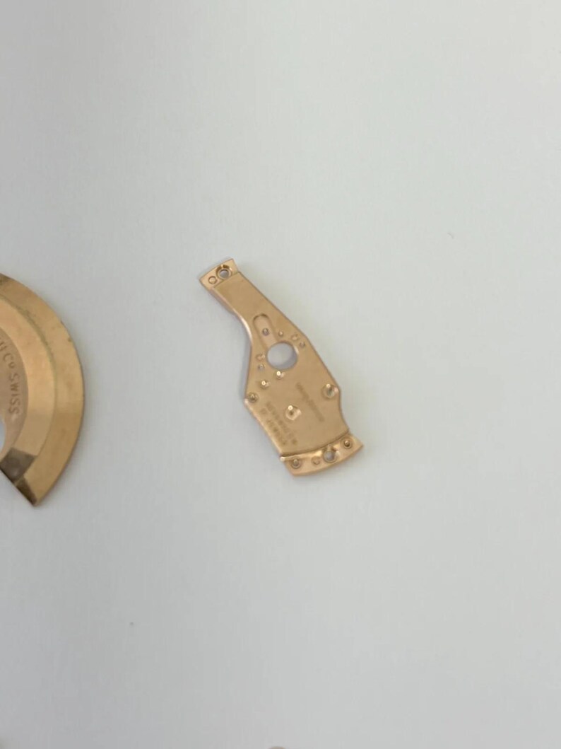 Omega Cal 550 Uhrwerk-Teile Zifferblatt Unruh Federplatte Gabelrad Rotor 6 Bild 11