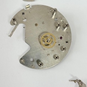 Jaeger LeCoultre Cal 219 Clock Movement Part Balance Fork Barrel Wheel Dial image 12