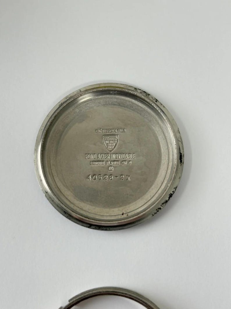 Lemania Cal 873 Watch Movement Parts Dial Case Back Hands Omega 861 Tissot 1873 image 7