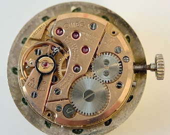Omega Cal 620 Watch Movement Parts Balance Fork Spring Bridge Barrel Wheels