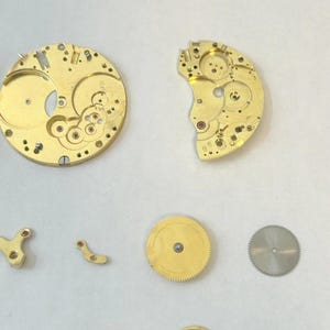 Landeron Monopusher Chronograph Watch Movement Parts Cal 2 3 15 Dial Hands Sub image 4