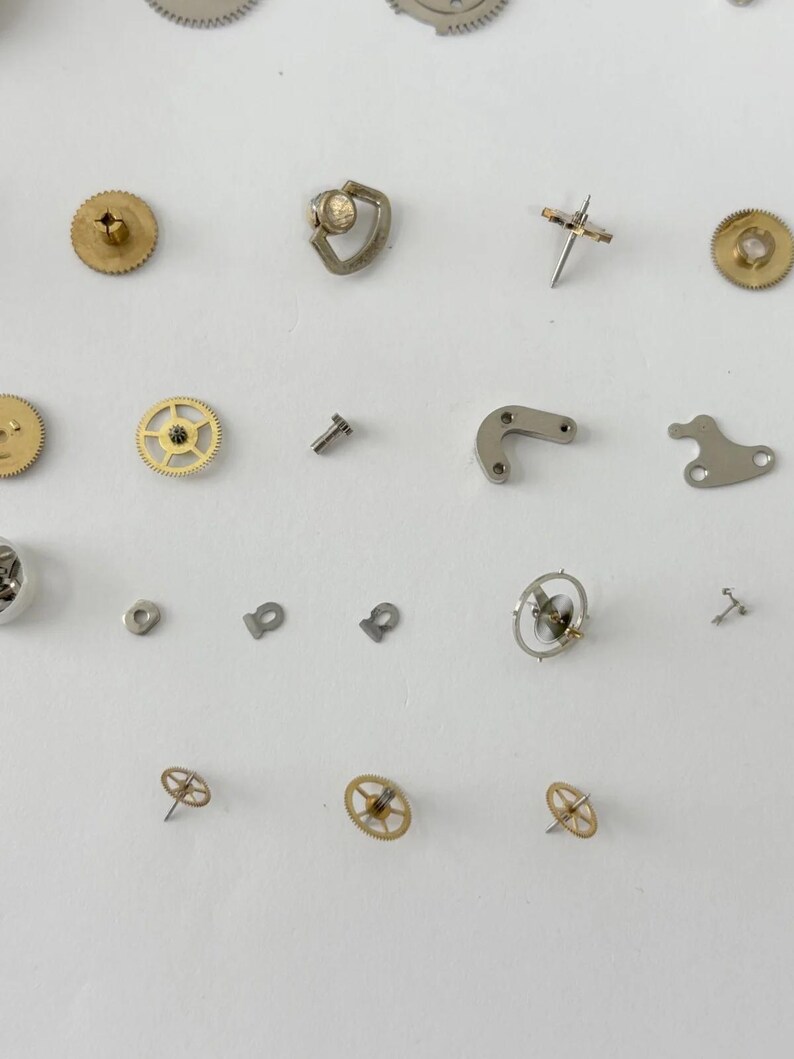 Jaeger LeCoultre Cal 219 Clock Movement Part Balance Fork Barrel Wheel Dial image 6