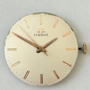 Tissot Cal 781 Watch Parts Movement Balance Fork Spring Bridge Dial 784 2481 image 2