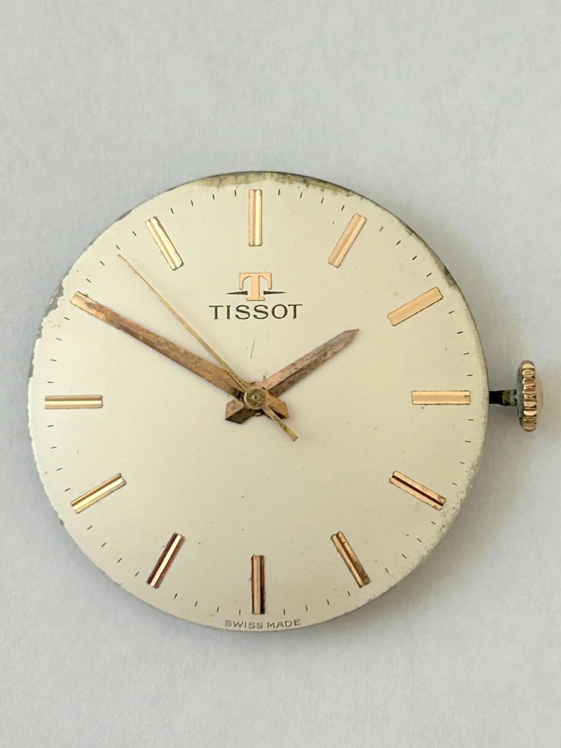Tissot Cal 781 Watch Parts Movement Balance Fork Spring Bridge Dial 784 2481 image 2