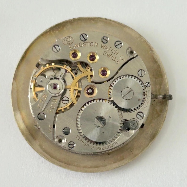 Kingston Watch 107 C Movement Parts Case Hands Dial Bezel Triple-Date Moon Phase image 5