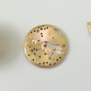 Omega Cal 420 Watch Parts Movement Balance Fork Wheel Spring Dial Bridge image 5