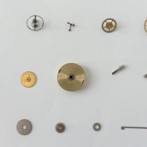 Jaeger LeCoultre Cal 245 Clock Movement Part Balance Fork Barrel Wheel Plates image 4