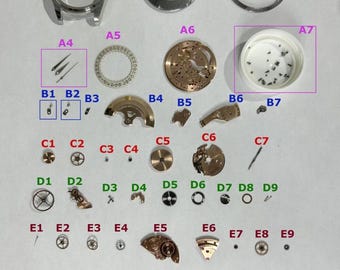 Omega Cal 562 Part Movement Balance Fork Wheels Springs Bridge Watch 14763 SC 61