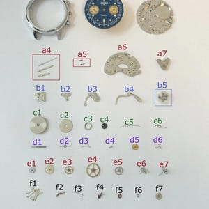 Vulcain 37mm chronograph Valjoux Cal 7733 Watch Movement Parts Dial 7734 7736 image 1