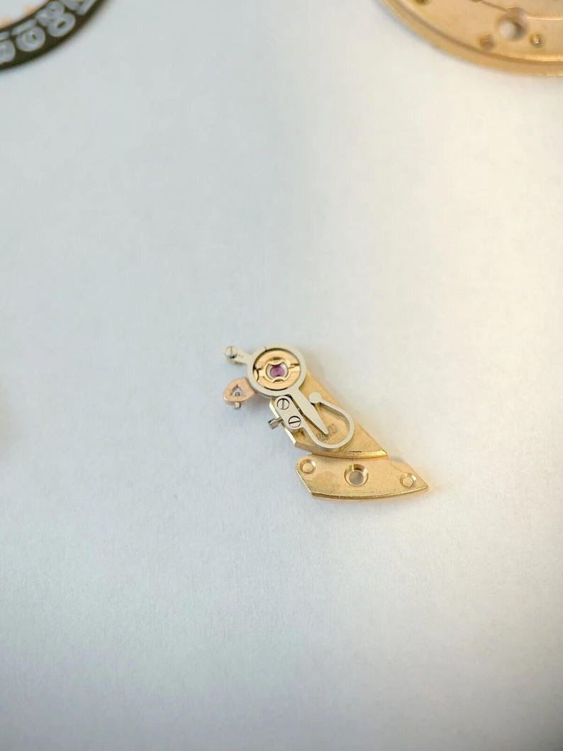 Omega Cal 565 Watch Movement Parts Balance Fork Wheel Spring Bridge Escapement 3 image 18