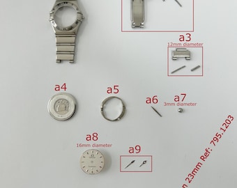 OMEGA Constellation case parts bracelet ref 795.1203 hands dial watch cal 1456