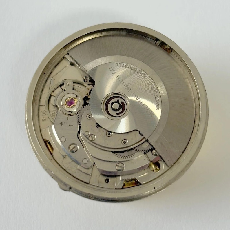 Waltham Calibre 90-5 Automatik Uhrenteil Uhrwerk Unruh Gabel Federbrücke Bild 1