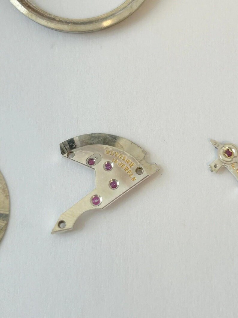 Glycine Bienne Cal 006 900 18 Jewels Parts Movement Balance Fork Wheel Watch image 10