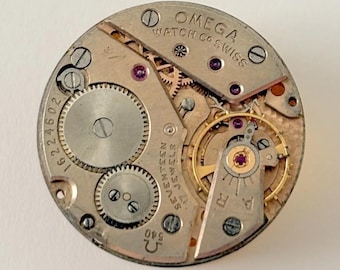 Omega Cal 540 Watch Movement Parts Wheel Spring Bridge