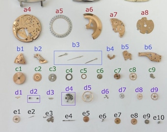 Omega Cal 565 Watch Movement Parts Balance Fork Wheel Spring Bridge Escapement 4