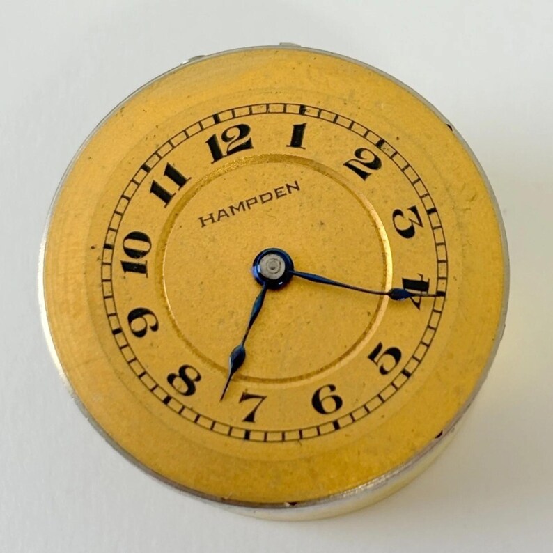 Canton No 400 Pocket Watch Part Movement Balance Fork Spring Bridge Dial image 2
