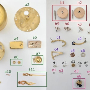 Imhof Striking Cal 76 9475 Clock Movement For Parts Balance Fork Key Knob Barrel