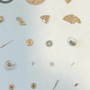 Omega Cal 565 Watch Movement Parts Balance Fork Wheel Spring Bridge Escapement 3 image 5