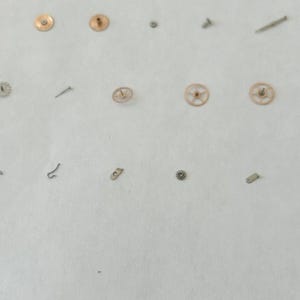 Omega Cal 563 Watch Parts Movement Calendar Disk Fork Wheels Springs Bridge 2 image 15
