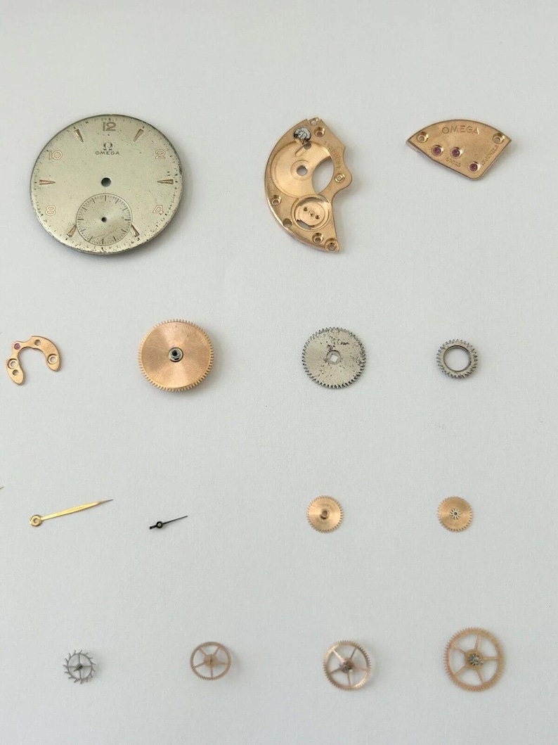 Omega Cal 30 T2 PC Watch Movement Parts Wheel Spring Bridge Dial Hands 30T2 2 image 3