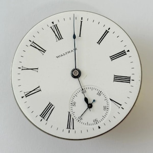 Waltham Grade 620 Pocket Watch Part Movement Balance Fork Spring Bridge Dial image 2